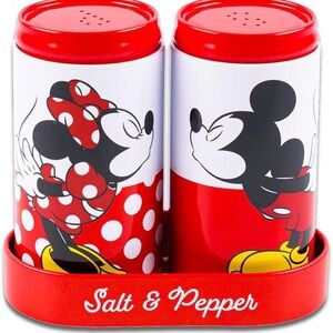 12- Disney Mickey and Minnie Salt & Pepper Shakers - Red